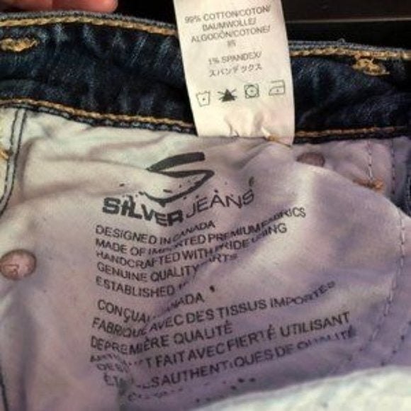 Silver sz 26 Santorini Destroyed Denim Jeans - Picture 7 of 9